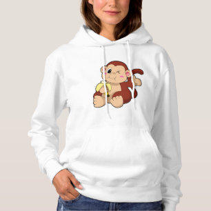 Camiseta Bebê macaco com Banana