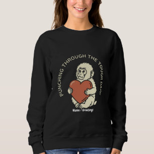 Camiseta Bebê Macaco Resiliente & Punho Atravessando o Cora