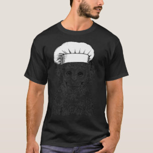Camiseta Bebê Macaco Safari Animal Chef Cozinhar Cozinheiro