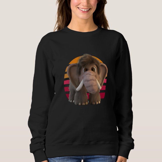 Camiseta Bebê Mamute Adorável (Frente)
