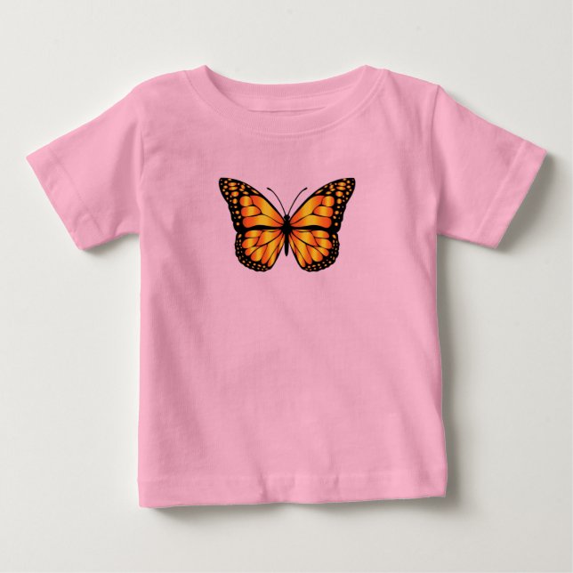 Camiseta Bebê Menina Borboleta (Frente)