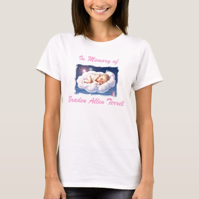 Camiseta bebê, na memória Braden Allen Terrell (Frente)