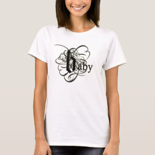 Camiseta Bebê nas letras extravagantes - tão elegantes