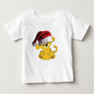 Camiseta Bebê Natal Cheetah