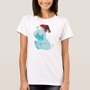 Camiseta Bebê Natal Hippo