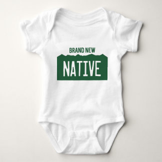 Camiseta Bebê "nativo brandnew " da matrícula de Colorado