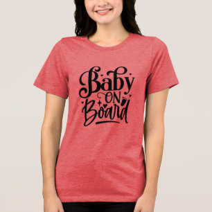 Camiseta Bebê no Conselho Esperando Mãe