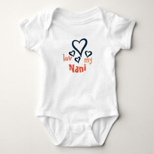 Camiseta Bebê Onsie - Luv de Desi meu Nani 1