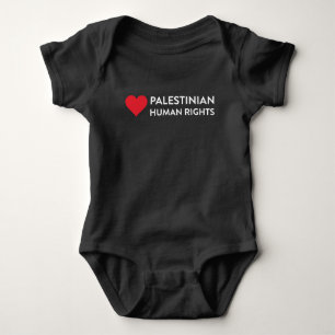 Camiseta Bebê palestino dos direitos humanos um Bodysuit d