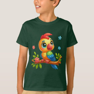 Camiseta Bebê papagaio - design por Maaya_P, Floresta Profu