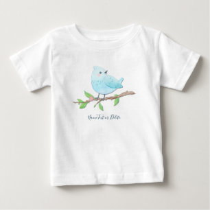 Camiseta Bebê Passarinho Azul
