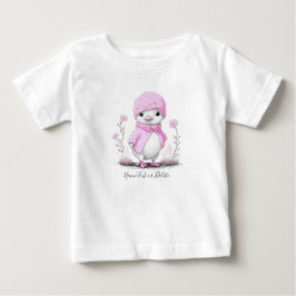 Camiseta Bebê Pato Aguarela Rosa