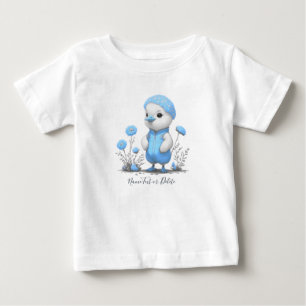 Camiseta Bebê Pato Azul