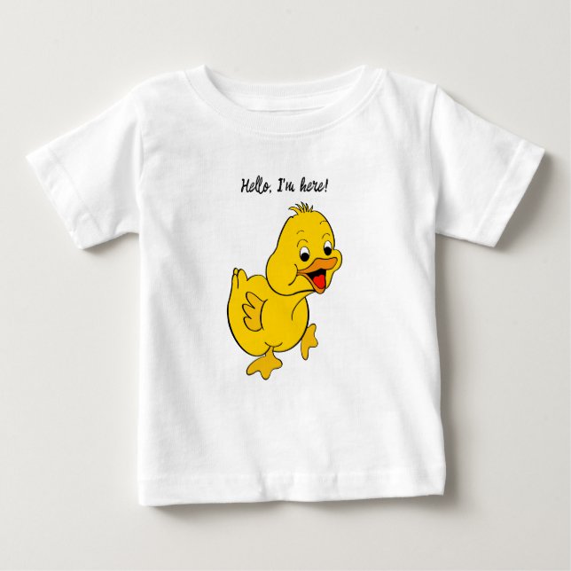 Camiseta bebê "Pato Pequeno" (Frente)