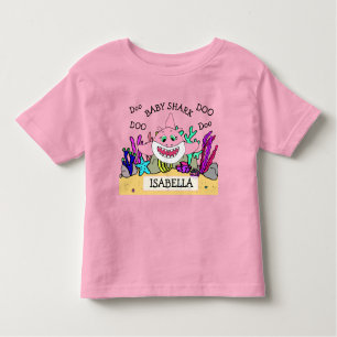 Camiseta Bebê personalizado do tubarão do bebê