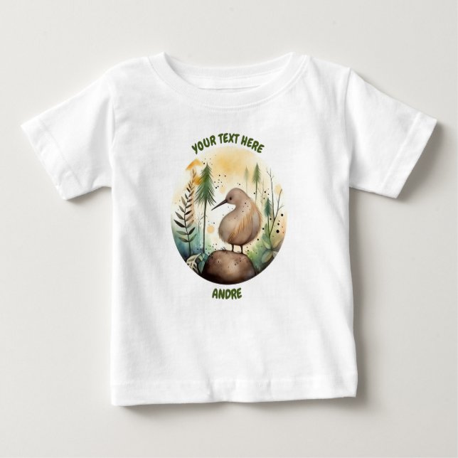 Camiseta Bebê Personalizado - Tee Kiwi (Frente)