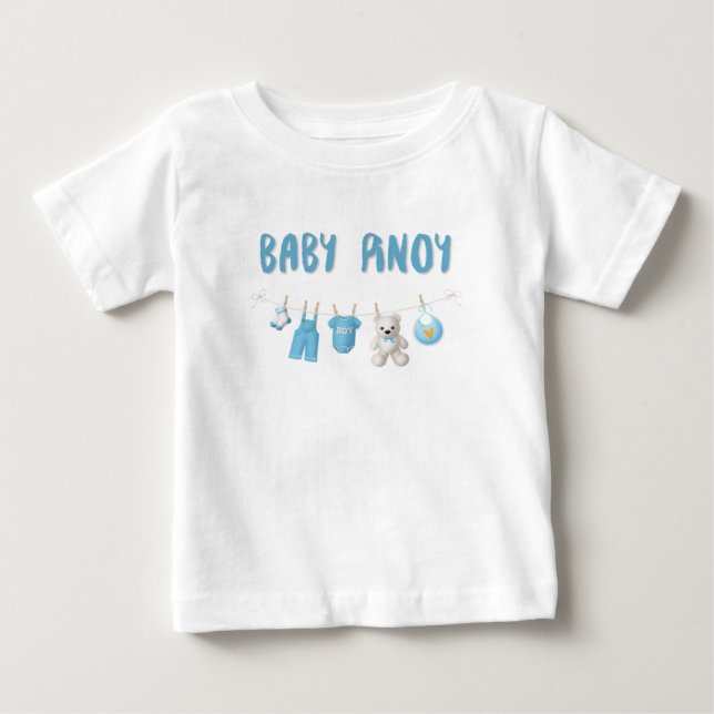 Camiseta Bebê Pinoy com ícones bonitos (Frente)