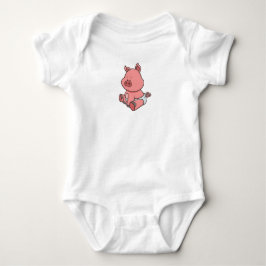 Camiseta Bebê Porco Personalizável