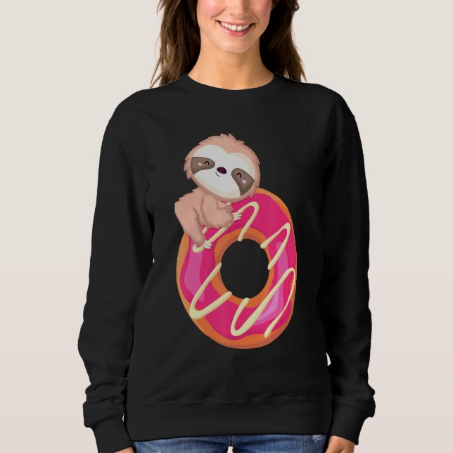 Camiseta Bebê Preguiça Em Donut (Frente)