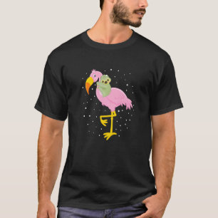Camiseta Bebê Preguiça Montando e Dormindo em Luzes de Flam