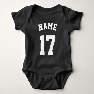 Camiseta Bebê preto e branco | Sports Jersey Design