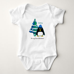Camiseta Bebê Primeiro Natal Bebê Bebê Bebê Fatos