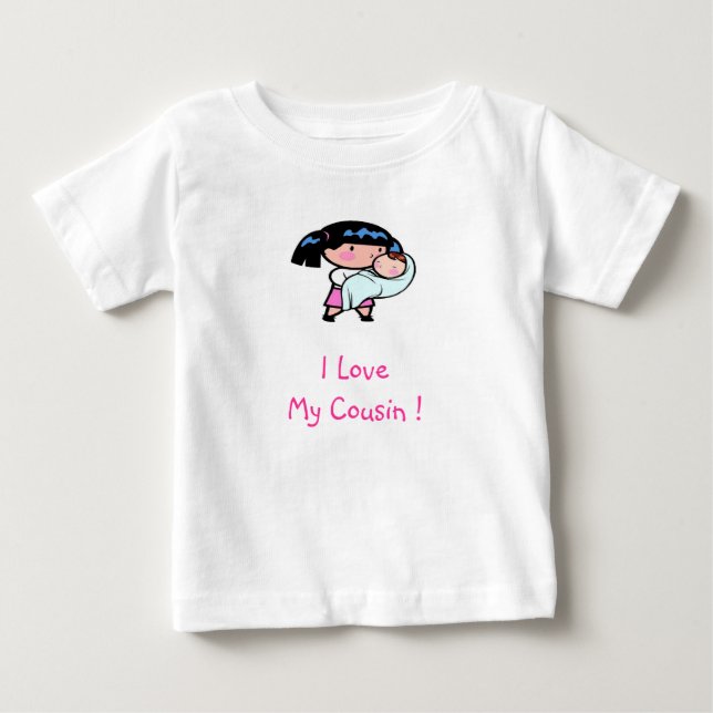Camiseta bebê, primo de I LoveMy! (Frente)