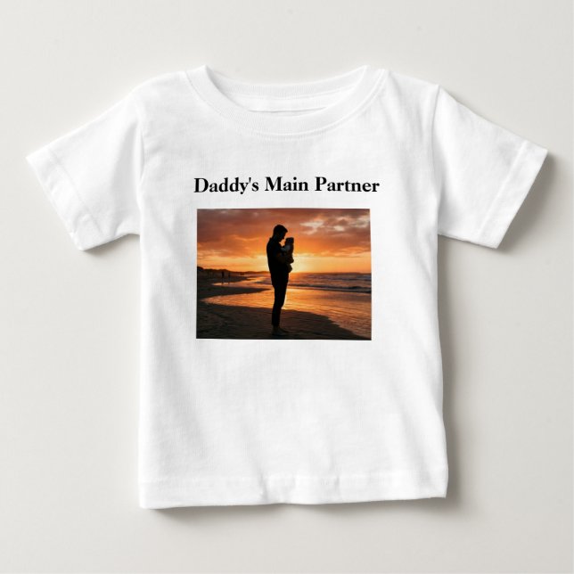 Camiseta Bebê: principal parceiro do papai (Frente)