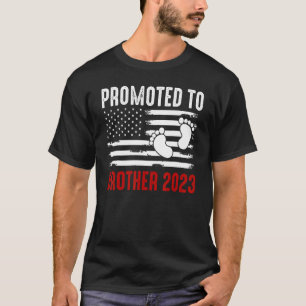 Camiseta Bebê Promovido Ao Irmão 2023 Legal Família De Band