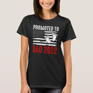 Camiseta Bebê Promovido Ao Pai 2022 Legal Da Família Da Ban