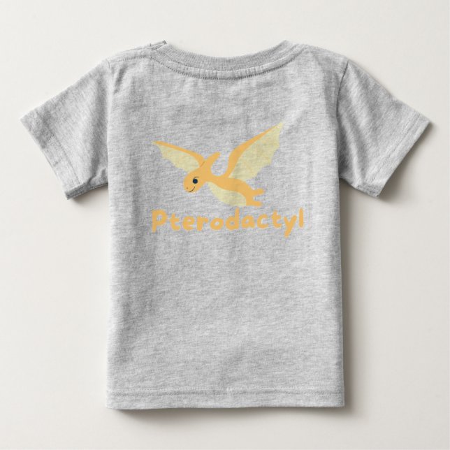 Camiseta Bebê Pterodáctilo (Verso)