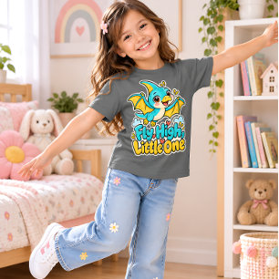 Camiseta Bebê Pterodáctilo Fofo Voa Alto Pequeno Um Kids