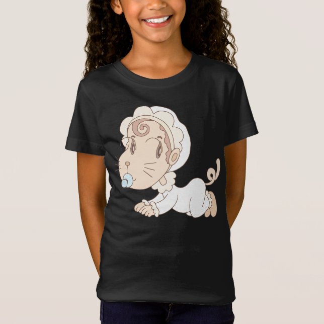 Camiseta Bebê que parece um gato. (Frente)
