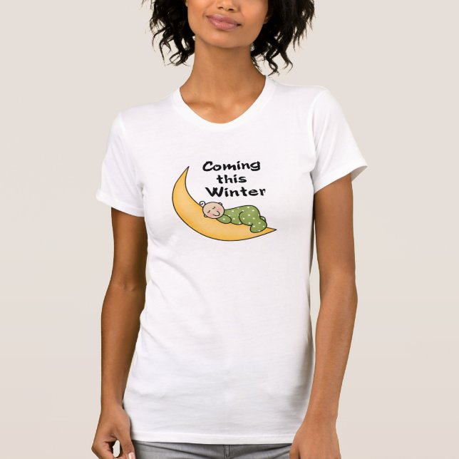 Camiseta Bebê que vem este inverno (Frente)