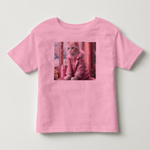 Camiseta Bebê Rosa Toddler Fine Jersey T-Shirt"