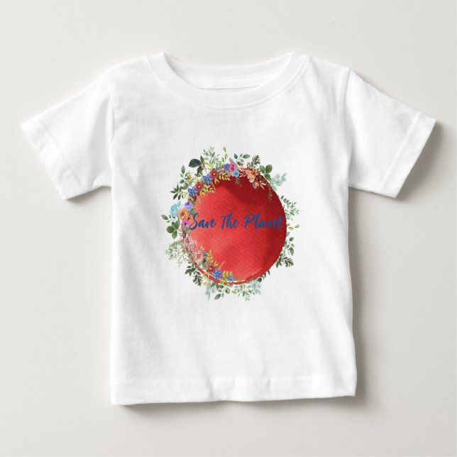 Camiseta Bebê Salve O Planeta (Frente)