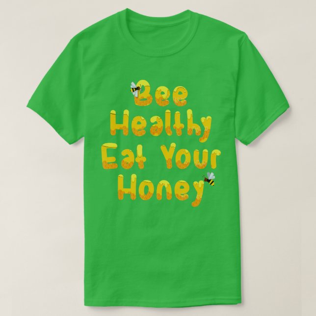 Camiseta Bebê Saudável Coma Seu Amor Engraçado Presente Sob (Frente do Design)
