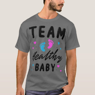 Camiseta bebê saudável da equipe O gênero engraçado revela