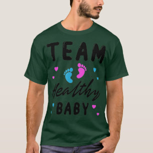 Camiseta bebê saudável da equipe O gênero engraçado revela