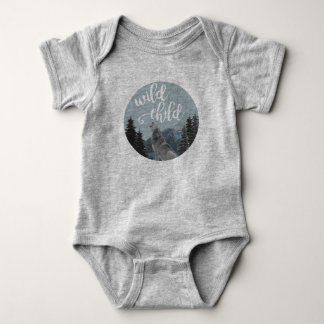 Camiseta Bebê selvagem Onsie da criança