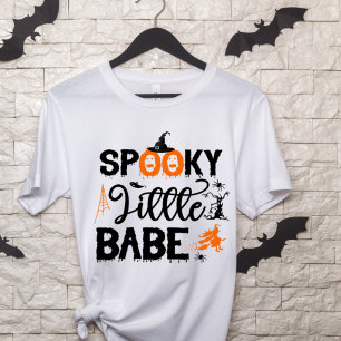 Camiseta Bebê Spooky, bruxas do Halloween