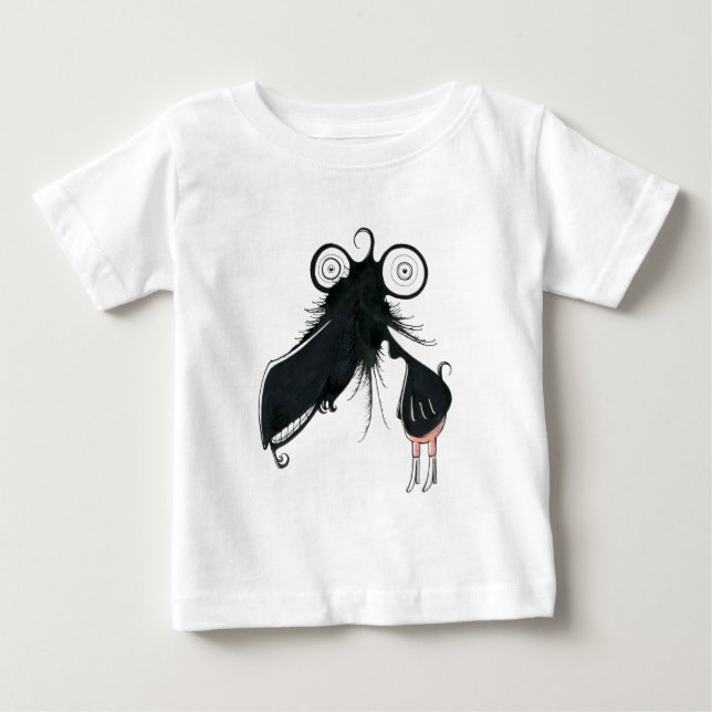 Camiseta Bebê T do monstro do Trombone (Frente)