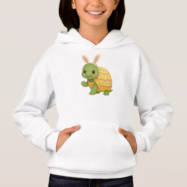 Camiseta Bebê tartaruga fofa de Páscoa/Primavera (Frente)
