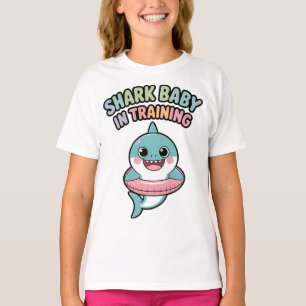 Camiseta Bebê Tubarão em Treinamento Crianças