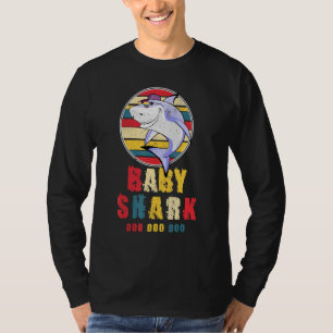 Camiseta Bebê Tubarão Vintage Retro Doo Para Bebê Para Meni