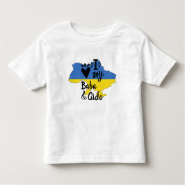 Camiseta Bebê Ucraniano Eu Amo Meu Vestuário De Gido Baba