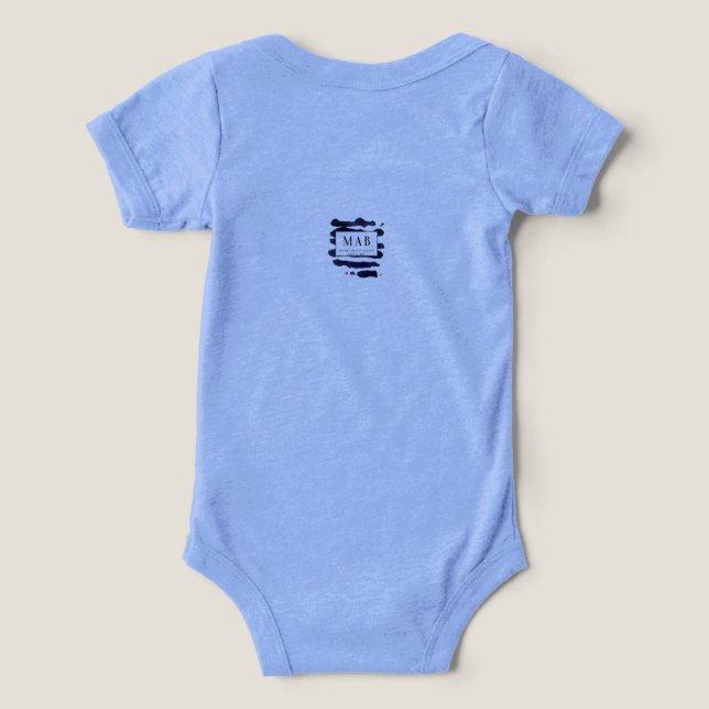 Camiseta Bebê uma peça com arte original (Verso do Design )