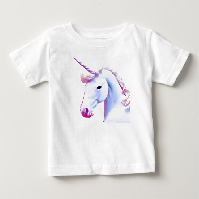 Camiseta Bebê Unicórnio Menina Fofa (Frente)