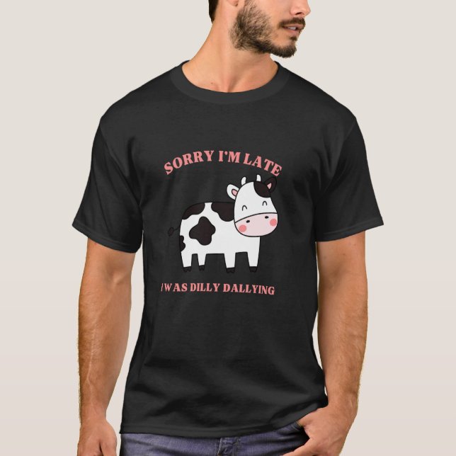 Camiseta Bebê Vaca Bezerro Fazendola Menina Engraçada Perde (Frente)