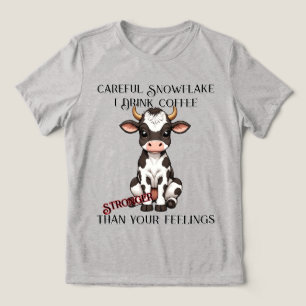 Camiseta Bebê Vaca de Desenho Animado Fofo com Manchas Pret